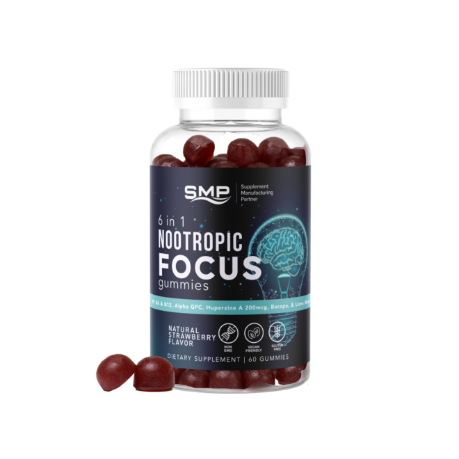 6 In 1 Nootropic Focus Gummies 101537